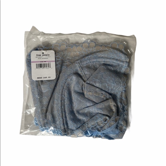 Free People Lucia Underwire Bra in Hydrangea Blue - Picture 4 of 5